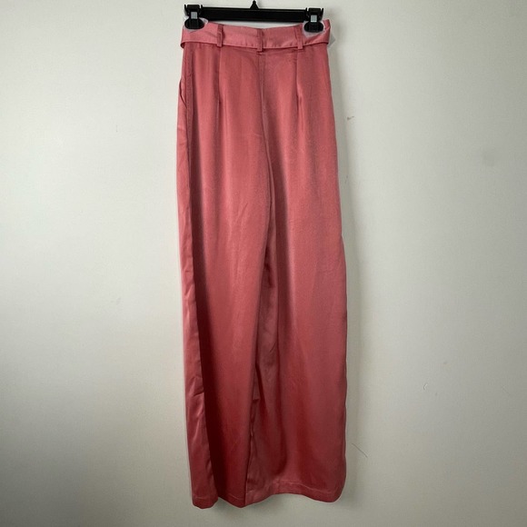 VICI Collection Coral Belted High Waist Wide Leg Pants NWT Size X-Small - Picture 3 of 9